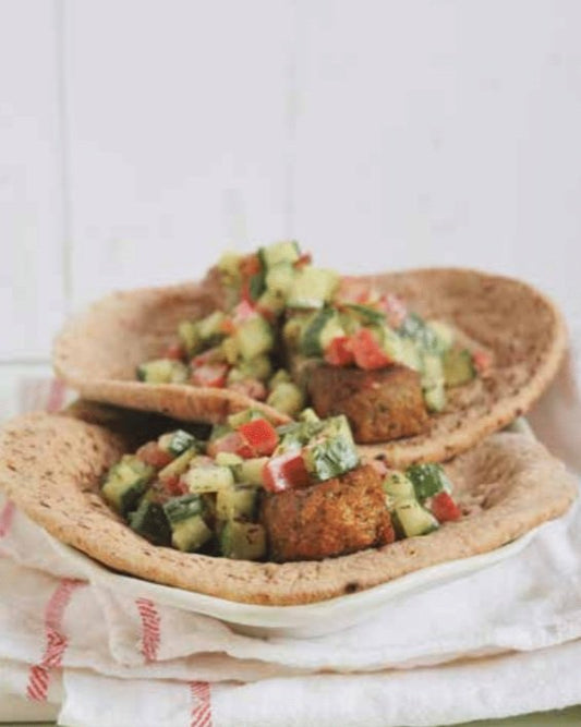 Falafelogs with Cucumber Relish 💚