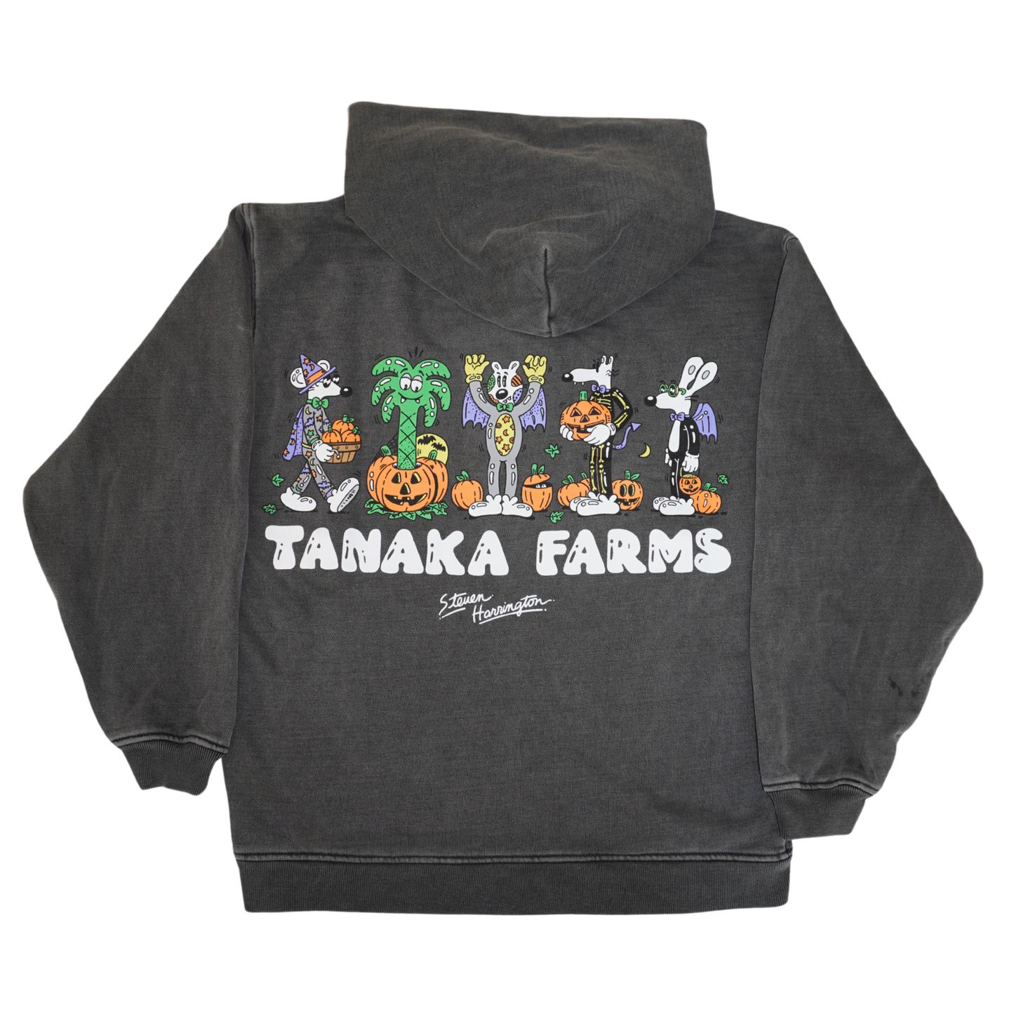 Steven Harrington X Tanaka Farms Character Hoodie - Black
