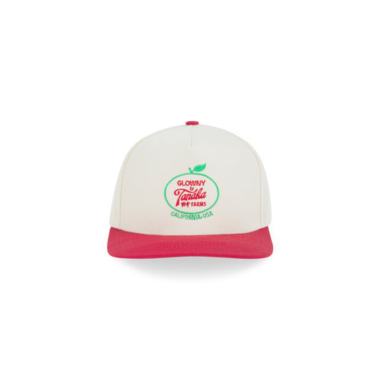 Glowny x Tanaka Farms Baseball Cap - Strawberry/Cream