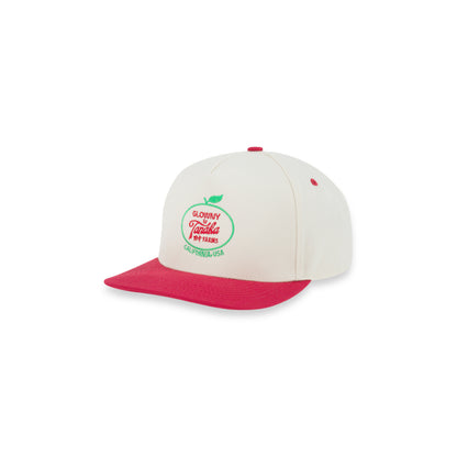 Glowny x Tanaka Farms Baseball Cap - Strawberry/Cream