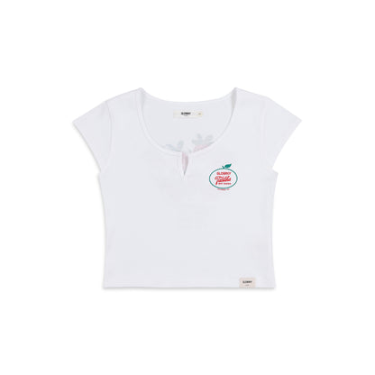 Glowny x Tanaka Farms Strawberry Top - White