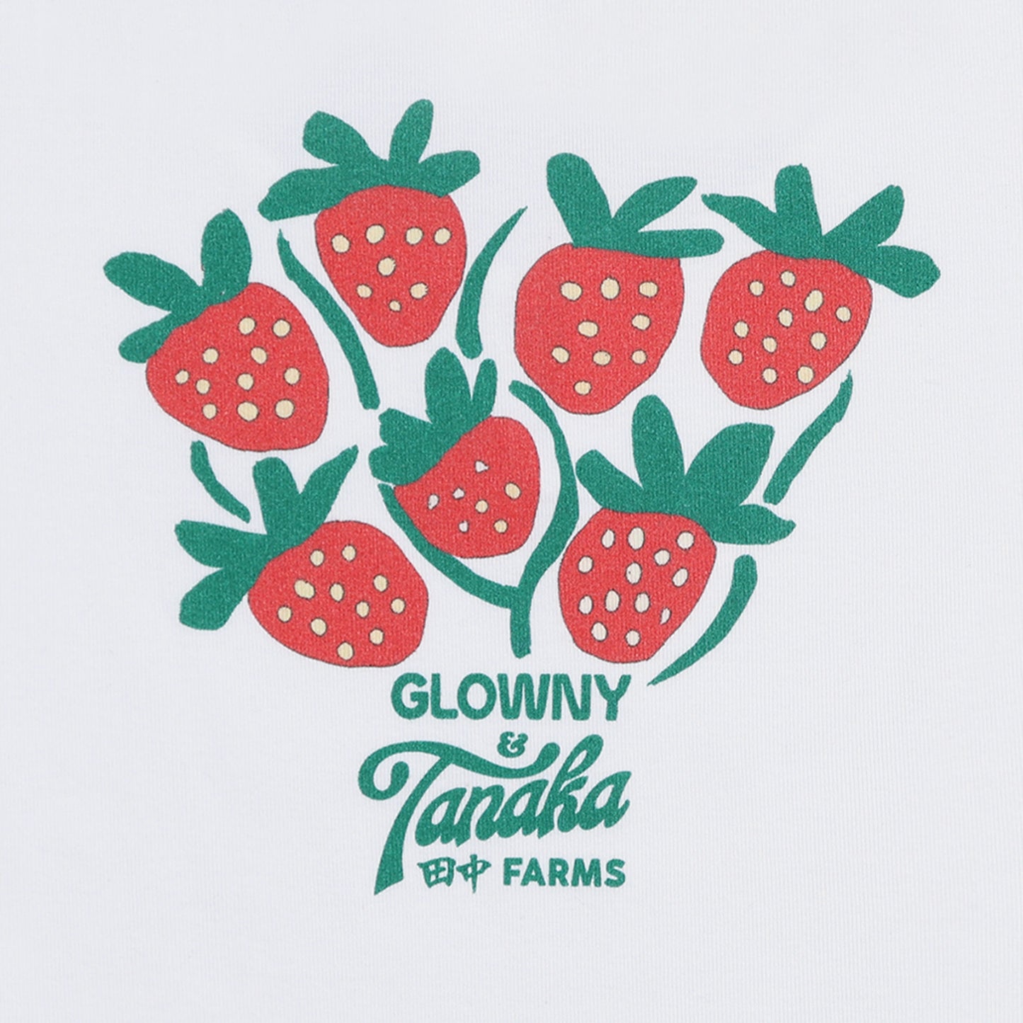Glowny x Tanaka Farms Strawberry Top - White