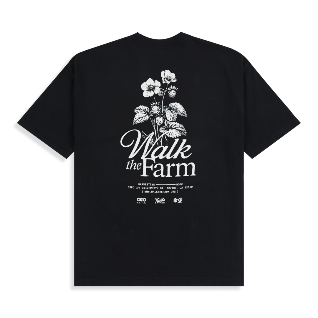 Youth Walk The Farm T-Shirt - Black