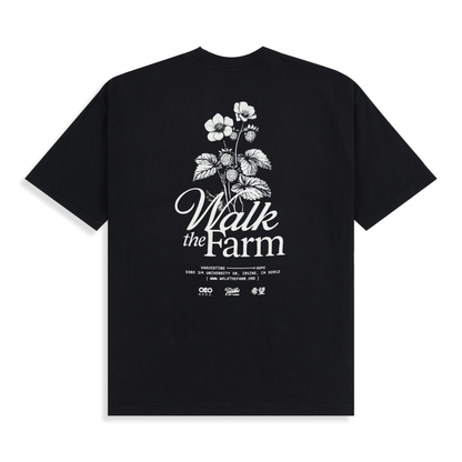 Youth Walk The Farm T-Shirt - Black